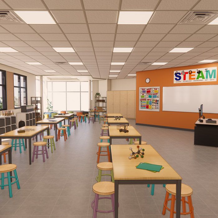 Maker space classroom