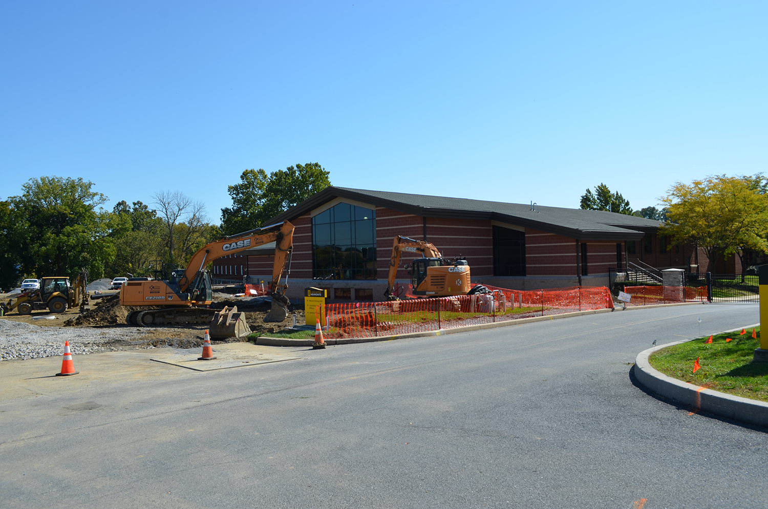 Construction on HS/MS entrance